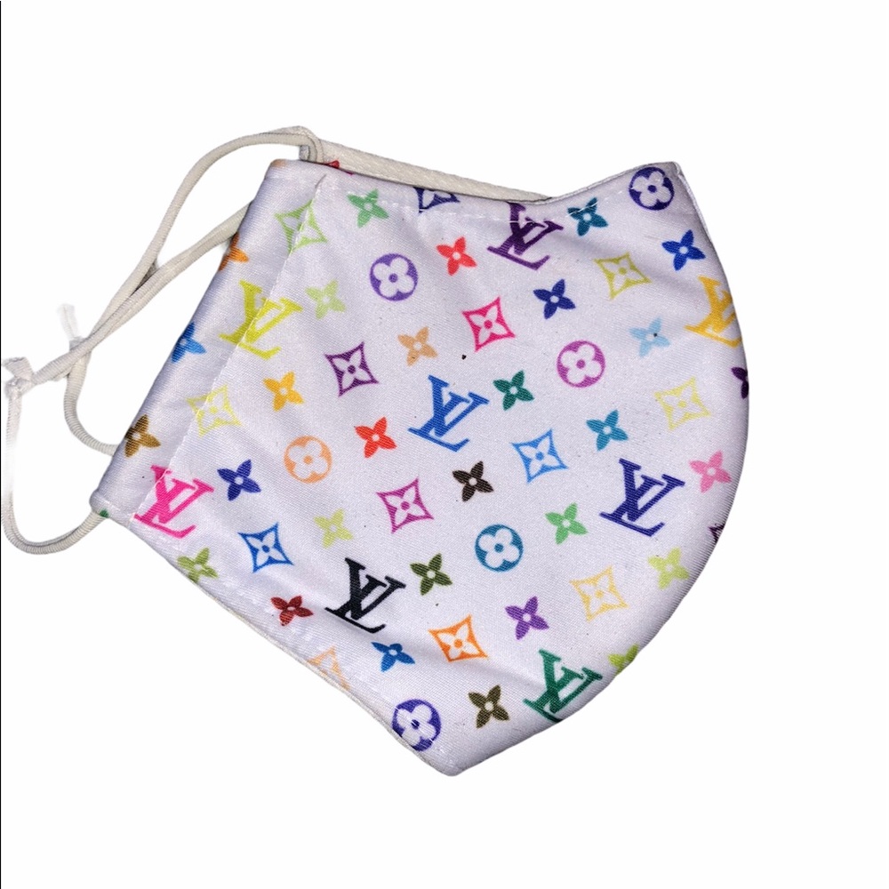 Rainbow Monogram Face Mask